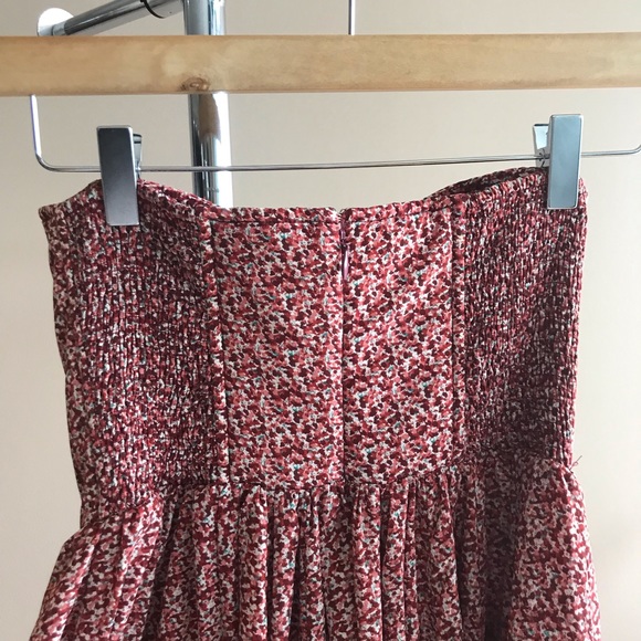 Pins & Needles Dresses Pins Needles Strapless Red Flared Dress